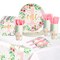 145-Piece Baby Girl's 1st Birthday Party Decorations, Floral Little Miss Onederful Dinnerware with Tablecloth (Serves 24)